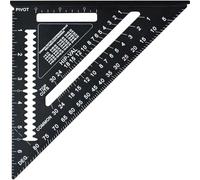 Faithfull FAICSQ7CNC Presitge Quick Square Negro Aluminio 178 mm