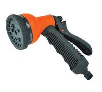 Faithfull FAIHOSEPLSPY - Pistola pulverizadora para jardín, 8 patrones, 12,7 mm (1/2 ") conector de manguera macho