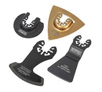 Faithfull FAIMFTKIT4 - Juego de 4 hojas de herramientas multifunción oscilantes, compatible con las marcas de herramientas múltiples más populares