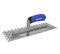 Faithfull FAIPTNT13SS Prestige - Paleta para azulejos (acero inoxidable, 10 mm, 330 x 115 mm)