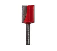 Faithfull FAIRB215 Fraise à défoncer TC à deux cannelures, rouge/argent, 1/4" 19 mm