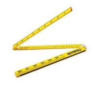 Faithfull FAIRULEFOLD Règle pliante en plastique ABS Jaune 1 m