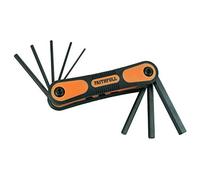 Faithfull HKSF8m Folding Hex Key Set - Metric (8 Pieces)