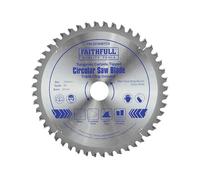 Faithfull Hoja de Sierra Circular TCT, 216mm, 48D, Triple Chip Ground