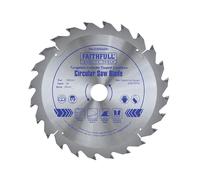 Faithfull Hoja de Sierra para Sierras Sin Cable 165mm x 20mm, 24 Dientes, TCT