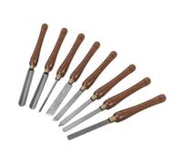 Faithfull HSS Turning Chisel Set of 8 in Wooden Presentation Box Suitable for Hard and Soft Woods