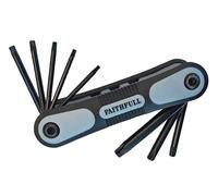 Faithfull Juego de Llaves Torx Plegable de 8 Piezas (TX9-TX40)