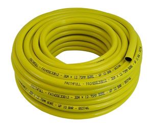 Faithfull Manguera Refuerzo Heavy-Duty para Construcción 30m Amarilla 12.5mm
