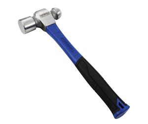 Faithfull Martillo de bola de 1,36 kg, eje de fibra de vidrio de alta resistencia con cabeza de acero pulido y agarre ergonómico antideslizante para metalurgia, ingeniería, reparaciones generales y
