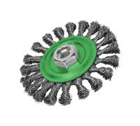 Faithfull Plano Giro Nudo Cepillo de Alambre 115 x 12mm M14x2 Calibre,0.35mm