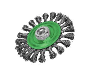 Faithfull Plano Giro Nudo Cepillo de Alambre 115 x 12mm M14x2 Calibre,0.35mm