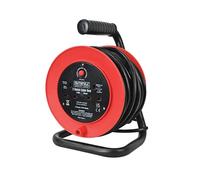 Faithfull Power Plus Carrete De Cable Abierto 240V 13A 2-Enchufes 15m FPPCR15