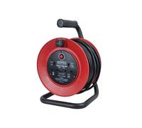 Faithfull Power Plus Carrete de Cable Abierto 25m, 2 Enchufes, 240V