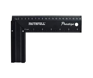 Faithfull Prestige Anschlagwinkel, Aluminium, 200 mm, Schwarz