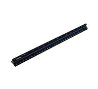 Faithfull Prestige Tri-Scale Architect Rule Black Aluminium 300mm