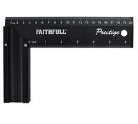 Faithfull Prestige Try Square Negro Aluminio 200Mm (8Pulg) FAICS8CNC