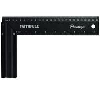 Faithfull Prestige Try Square Negro Aluminio 250Mm (10Pulg) FAICS10CNC