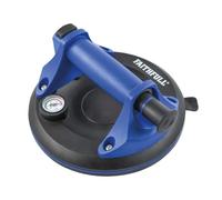 Faithfull Pump Action - Almohadilla de succión de 200 mm, herramienta de elevación de vidrio, azulejos y mármol con bomba de pulgar, indicador y botón de liberación para azulejos e instalación