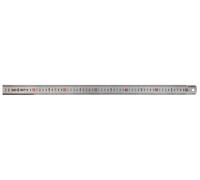Regla de medición Faithfull de 600 mm (24 pulgadas) - Regla de acero inoxidable plateado mate con graduaciones métricas claras y orificio para colgar