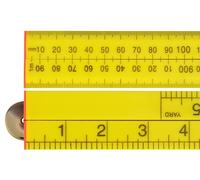 Faithfull FAIRULEFOLD Règle pliante en plastique ABS Jaune 1 m