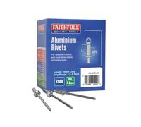 Faithfull Remaches de Aluminio 4.8 x 14mm Largo Lote Paquete De 500 FAIAR5L500