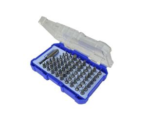 Faithfull Schraubendreher Titanium Bit Set CV 61Pc SBSET61 Schwarz