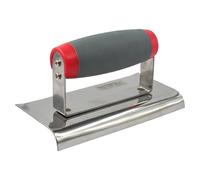 Faithfull SGTEDGESS - Paleta de albañil para bordeado (mango suave, 15,2 x 7,6 cm)