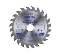 Faithfull Sierra Circular con Dientes de Carburo 180mm, 30mm, 24 Dientes
