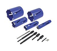 Faithfull Taladro de Diamante Kit & Funda Conjunto De 11 FAIDCKIT11