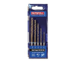 Faithfull Tools FAIQCSET5 Brocas de cobalto