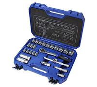 Faithfull Tools FAISOC3826MN - Juego de llaves de vaso (26 piezas, 6-24 mm, 3/8")