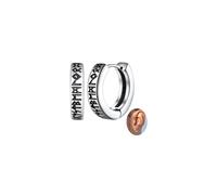 FaithHeart Pendientes Hombres Runas Vikingas Acero Inoxidable 316L Aros Letras Nórdicas Pendientes Acero Hombre Vikingo Joyería Punk Regalo Cumpleaños Aniversario