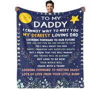 FAIVHSO New Dad Gifts Blanket First Time Dad Gifts Expectant Dad Gifts Dad to be Gifts for 1st Time Dad Dad Est 2024 New Dad Flannel Bl