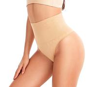 Faja Compressx Faja Reductora Barriga Mujer Fajas Reductoras Adelgazantes Aplana Vientre Moldeadora De Sin Costuras para Mujer Interior Ropa Interior Sexy Elegante Tanga Khaki L