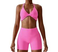 Faja Corset Faja Mujer Moldeadora Y Reductora Traje De Yoga Desnudo De Secado Rápido Fluorescente Color Sólido para Damas Traje Deportivo Sexy para Ropa Interior Mujer Fajas Hot Pink L