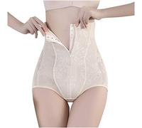 Faja Corset Faja Reductora Mujer para Vestido Mujeres Lifting Hip Modelando El Abdomen Pantalones Pantalones Respiran Zipper Yoga Shapeware Reductora Barriga Mujer Posparto Beige M