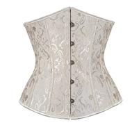 Faja Culotte Efecto Tanga Reductora Vientre Mujeres Overbust Cincher Corset Top Bustier Trim Shapeware Forro Vestido Transparente Sujetador Reductor Beige XXXXXXL