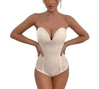 Faja Después De Operación Bodi Reductoras Mujer Pantalón Mujer Verano Faja Braga Reductora Traje De Invierno Sexy Todo El Mono Fajas Reductora Cinturilla Beige XS