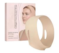 Faja Facial,Faja Lavable y Reutilizable - Moldeador de Mandíbula - Para la reducción del doble mentón, esculpir y contornear el rostro, uso diurno y nocturno, tratamiento de
