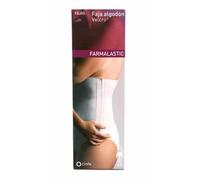 Faja Farmalastic Velcro Beige Talla 1 - Algodón Transpirable para Dolores Lumbares Post-Operatorio Post-Parto