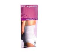 Faja Farmalastic Velcro Blanca Talla 3 - Algodón Transpirable para Dolores Lumbares Post-Operatorio Post-Parto