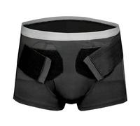 Faja Hernia Inguinal Hombre, Correa Ajustable para Alivio del Dolor y Recuperación, Cinturon Hernia Inguinal Doble con Almohadilla de Compresión(Medium)