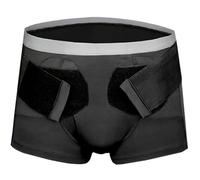 Faja Hernia Inguinal Hombre para Deportes de Doble Hernia con Dos Almohadillas de Compresión Extraíbles y Correas Ajustables para la Ingle(Large)