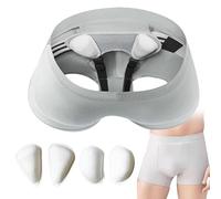 Faja Hernia Slip Boxer Médico Faja Slip Hernia Inguinal para Hombre con Refuerzo Interno Y Almohadillas de Compresión Cómodo Y Transpirable Faja Hernia Slip,XL,Grey