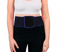 Faja Hernia Umbilical Hombre, Ajustable con Almohadillas Extraíbles, Faja Hernia Umbilical Mujer para Hernia Umbilical, Ventral e Incisional(Black,X-Large)