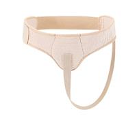 Faja Hernia Umbilical Hombre, Cinturon Hernia Inguinal con 2 Almohadillas de Compresión Extraíbles, Material Cómodo, Fácil de Poner y Quitar(Natural,Large)