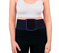 Faja Hernia Umbilical Hombre y Mujer, Cinturón para Hernia Umbilical con Almohadillas de Compresión, Ventral Epigástrica e Incisional(Black,L)