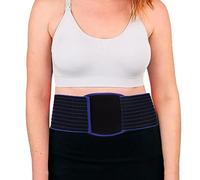 Faja Hernia Umbilical Hombre y Mujeres con 1 Almohadilla de Compresión para Hernia, Ayuda para La Prevención de Hernias Umbilicales Ventrales, Epigástricas(Black,Large)