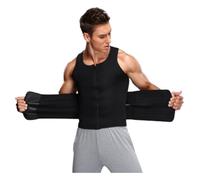 Faja Lumbar Camisetas De Compresión, Camisetas Interiores Adelgazantes, Ropa Moldeadora, Entrenador De Cintura, Chaleco Moldeador De Cuerpo, Camiseta Sin Mangas Con Cremallera Para El Abdomen Fajas De