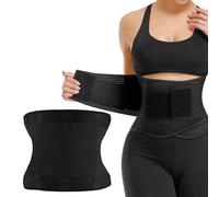 Faja Lumbar para Hombre y Mujer, Cinturón Lumbar con Doble Ajuste Estabiliza Soporte Lumbar Transpirable cinturon Lumbar Universal Alivia el Dolor y Las Lesiones en Cintura y Espalda Talla Única Negro